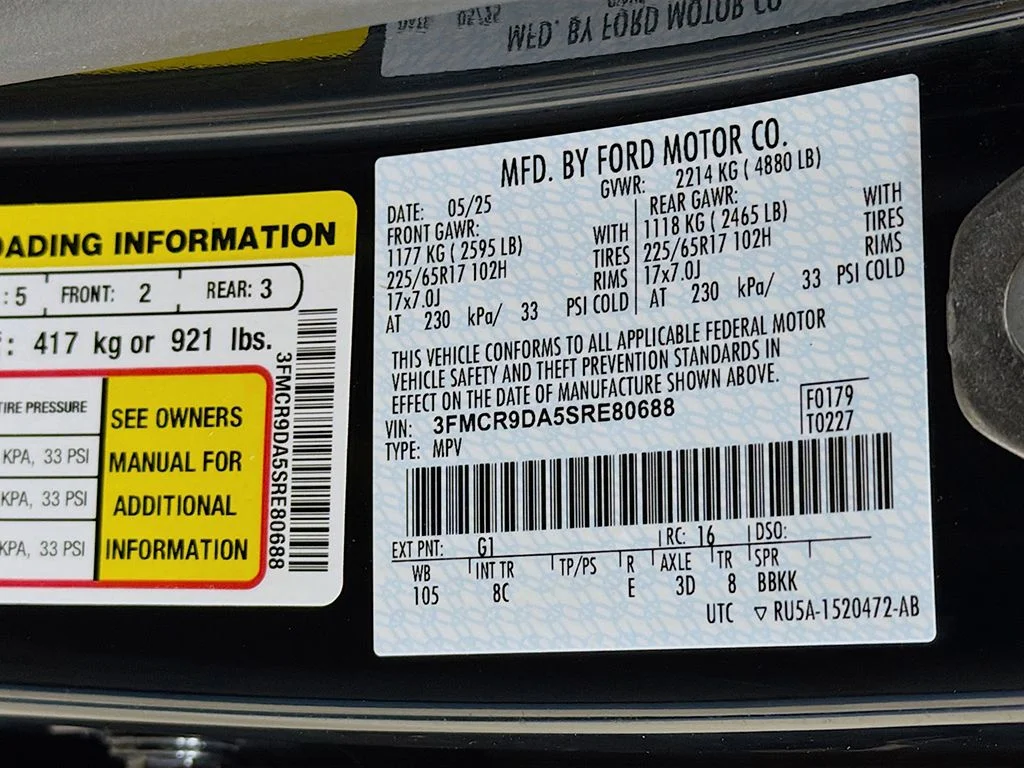 Used 2025 Shadow Black Ford Badlands image 38