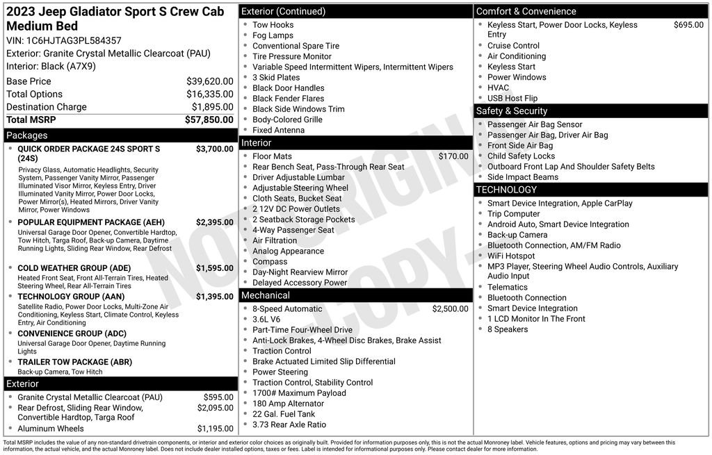 Used 2023 Gray Jeep Sport S image 35