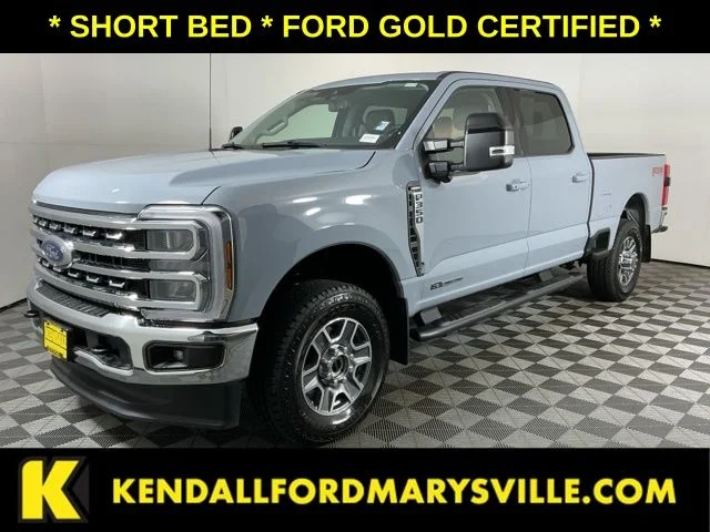 Certified Used 2025 Glacier Gray Metallic Tri-Coat Ford Lariat image 1