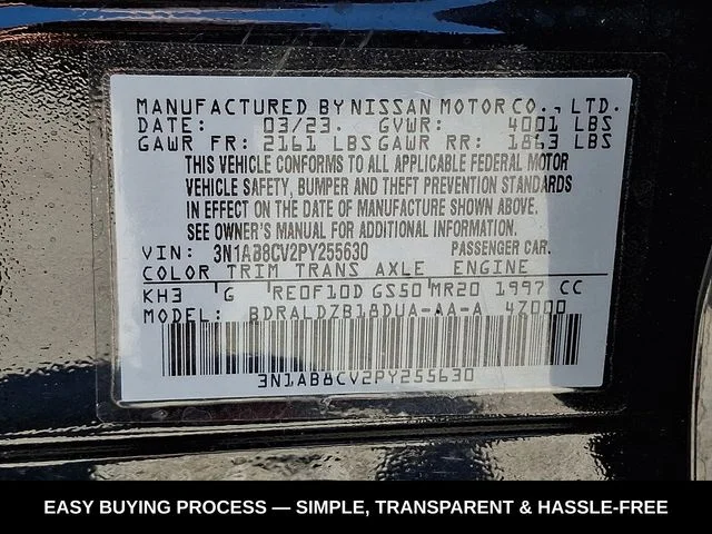 Used 2023 Black Nissan SV image 28