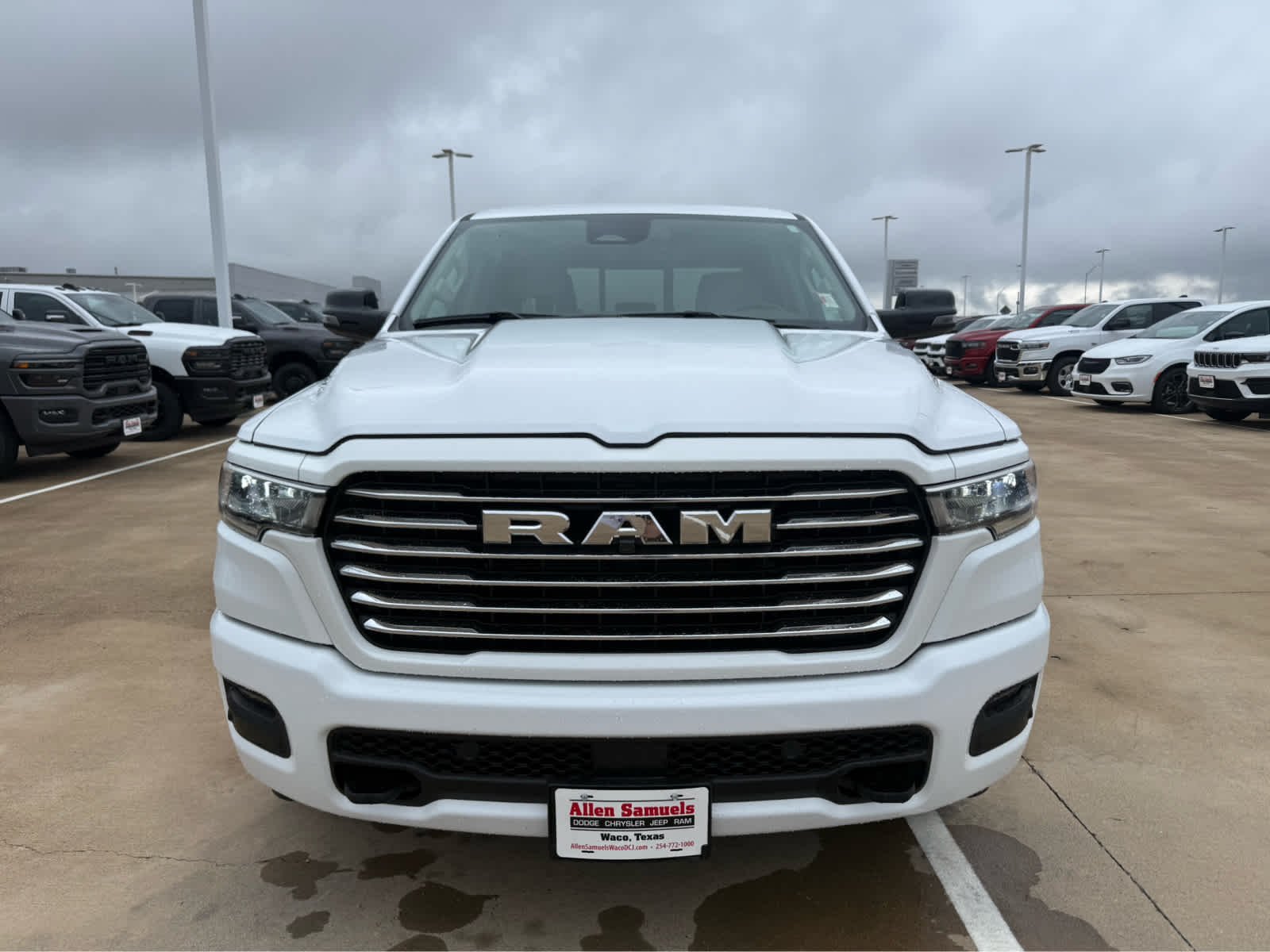 Used 2025 Bright White Clearcoat Ram Laramie image 3