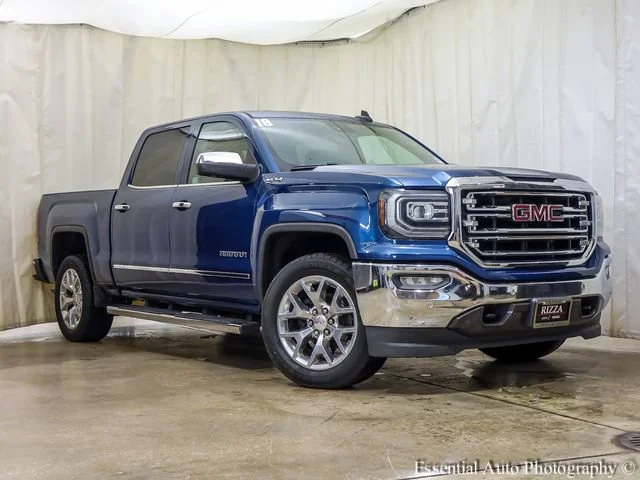 Certified Used 2018 STONE BLUE METALLIC GMC SLT image 2