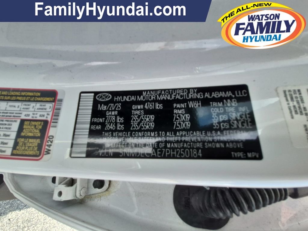 Used 2023 White Hyundai Limited image 34