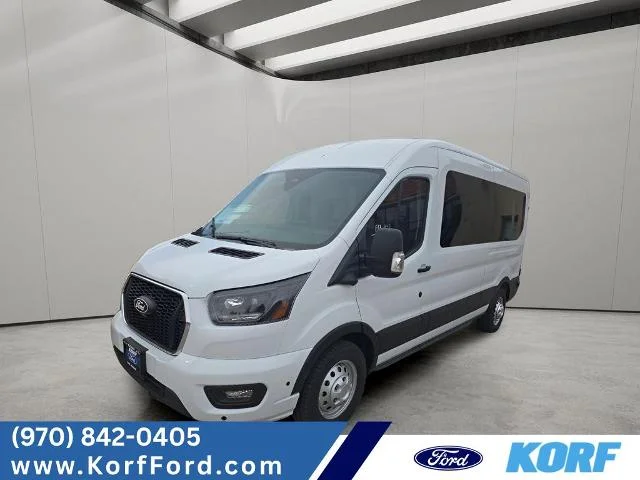 New 2026 Oxford White Ford Passenger Van XLT image 1