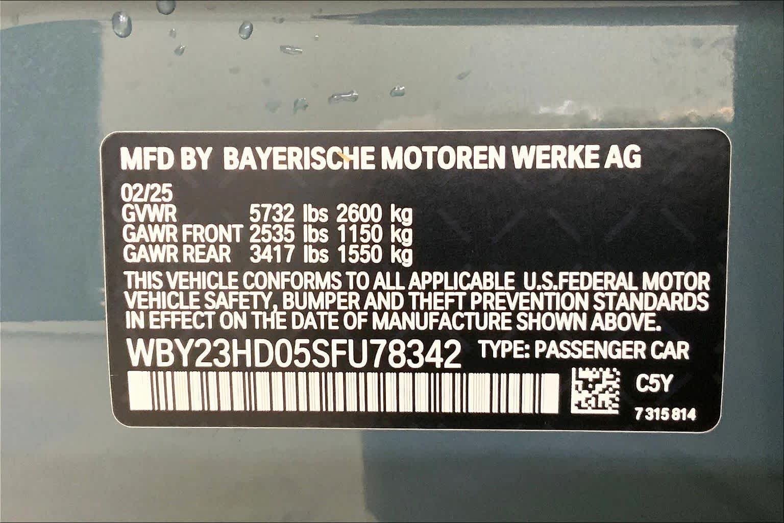 Used 2025 Cape York Green Metallic BMW eDrive40 image 36