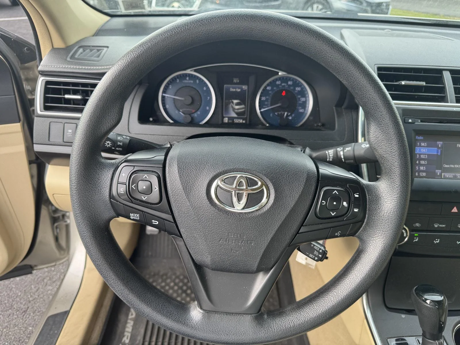 Used 2017 Creme Brulee Mica Toyota LE image 6