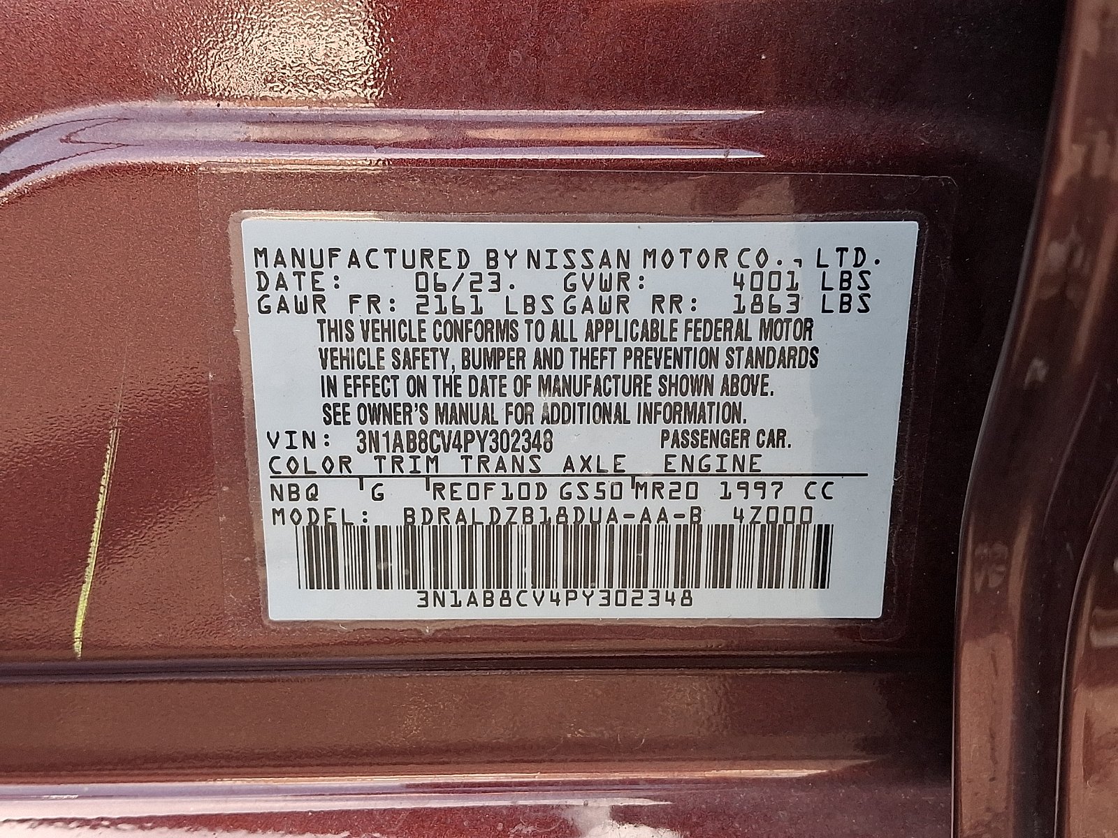 Used 2023 Scarlet Ember Tintcoat - NBL Nissan SV Xtronic CVT image 25