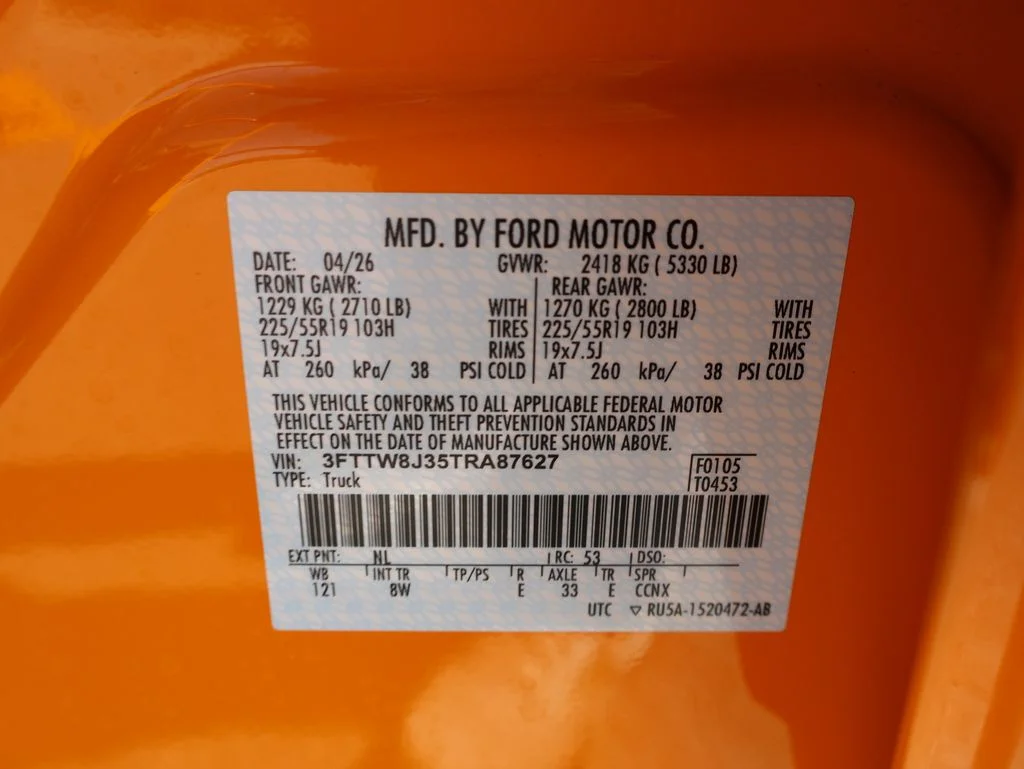 New 2026 Orange Fury Metallic Tri-Coat Ford XLT image 39