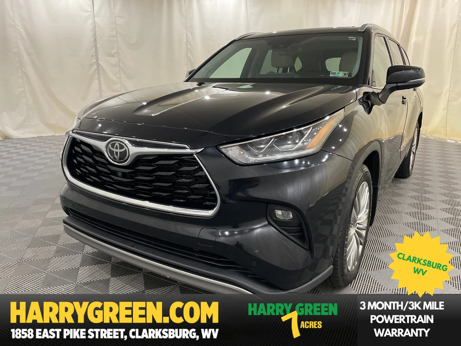 Used 2022 Midnight Black Metallic Toyota Platinum image 1