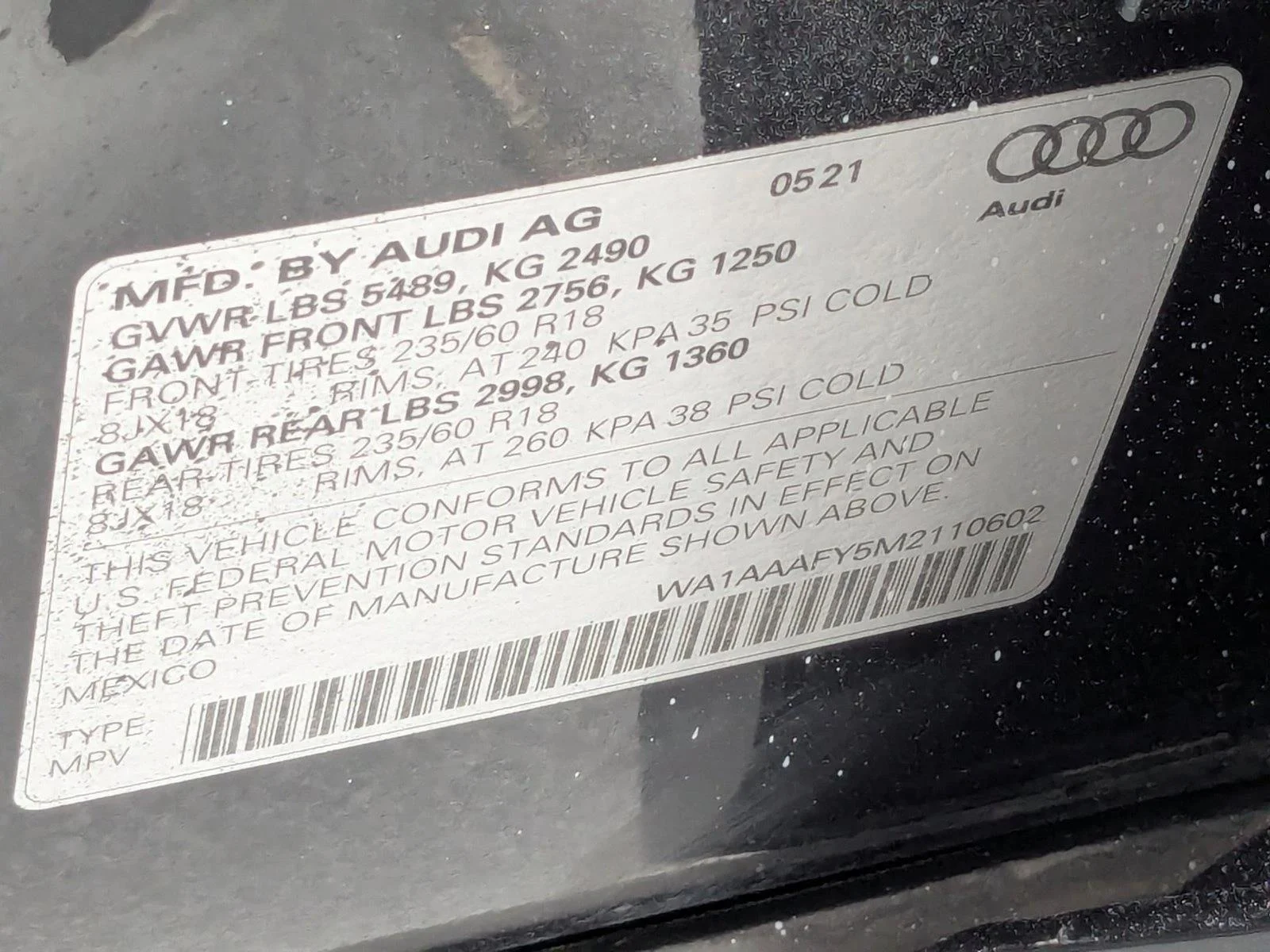 Used 2021 Manhattan Gray Metallic Audi Premium image 25