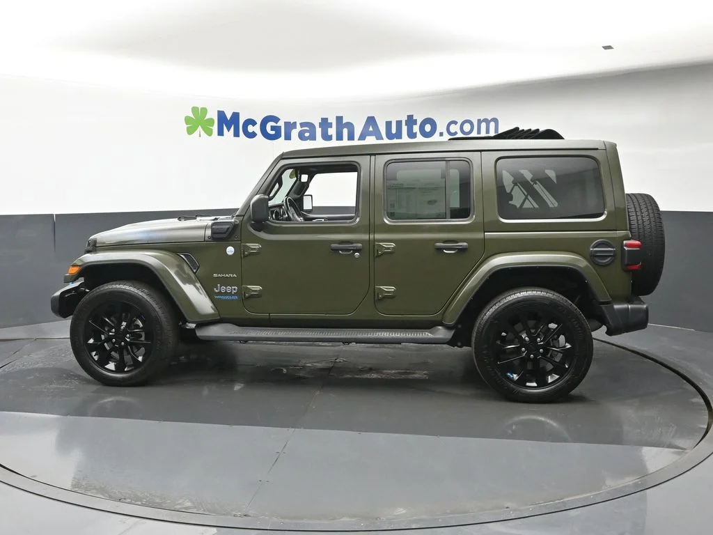 Used 2022 Green Jeep Unlimited Sahara 4xe image 25