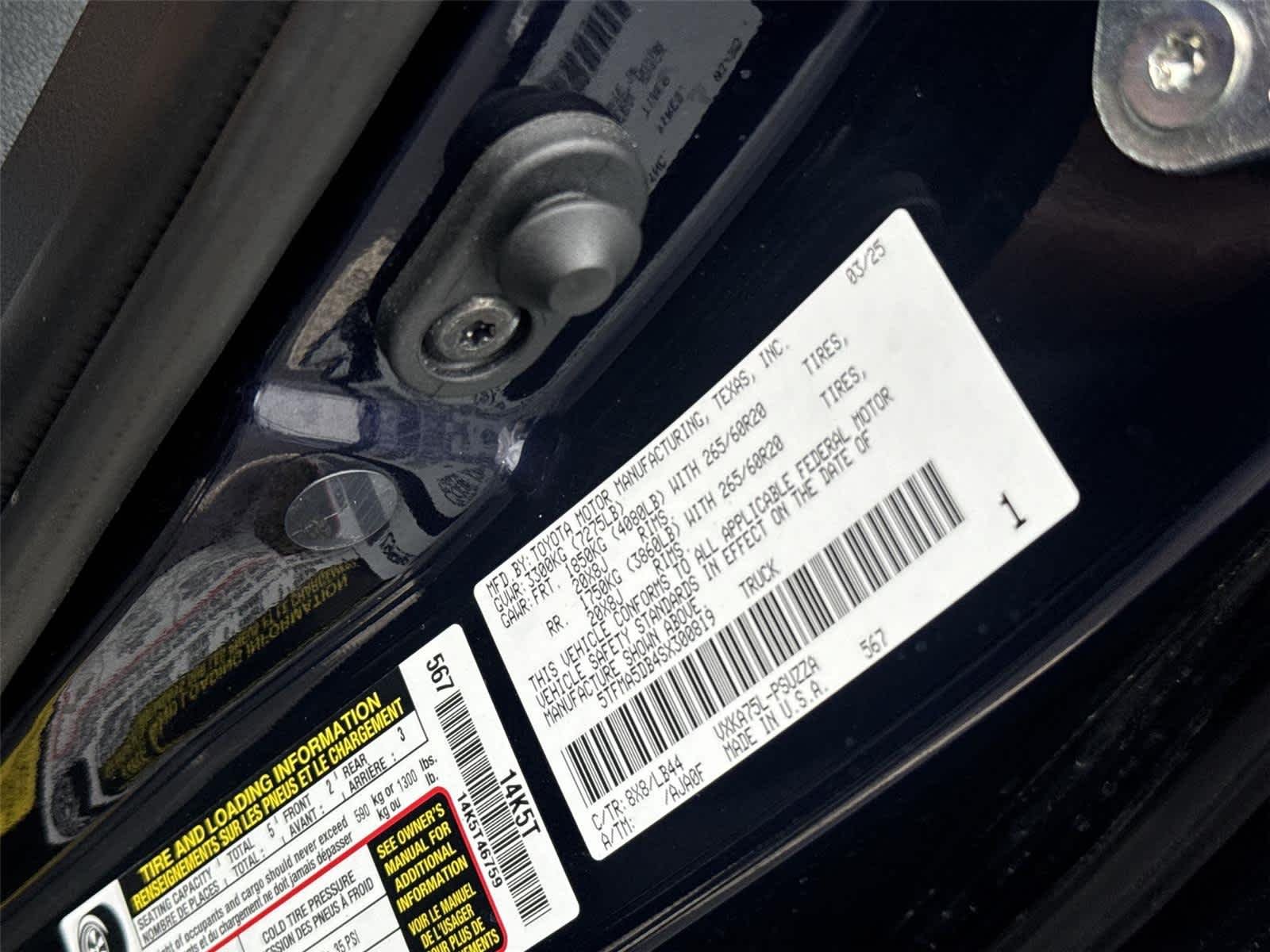 Used 2025 Blueprint Toyota 1794 Edition image 33