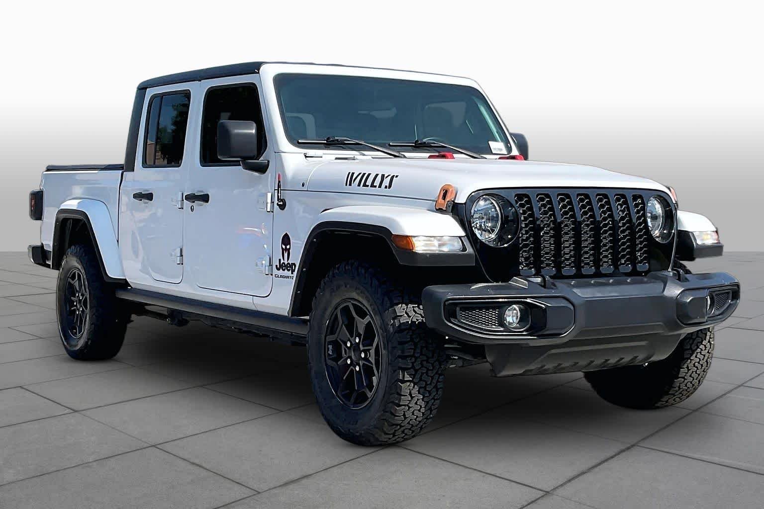 Used 2022 Bright White Clearcoat Jeep Willys image 3