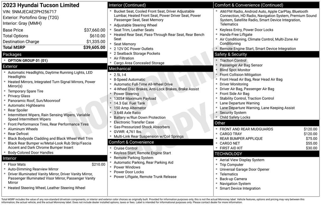 Used 2023 Gray Hyundai Limited image 6