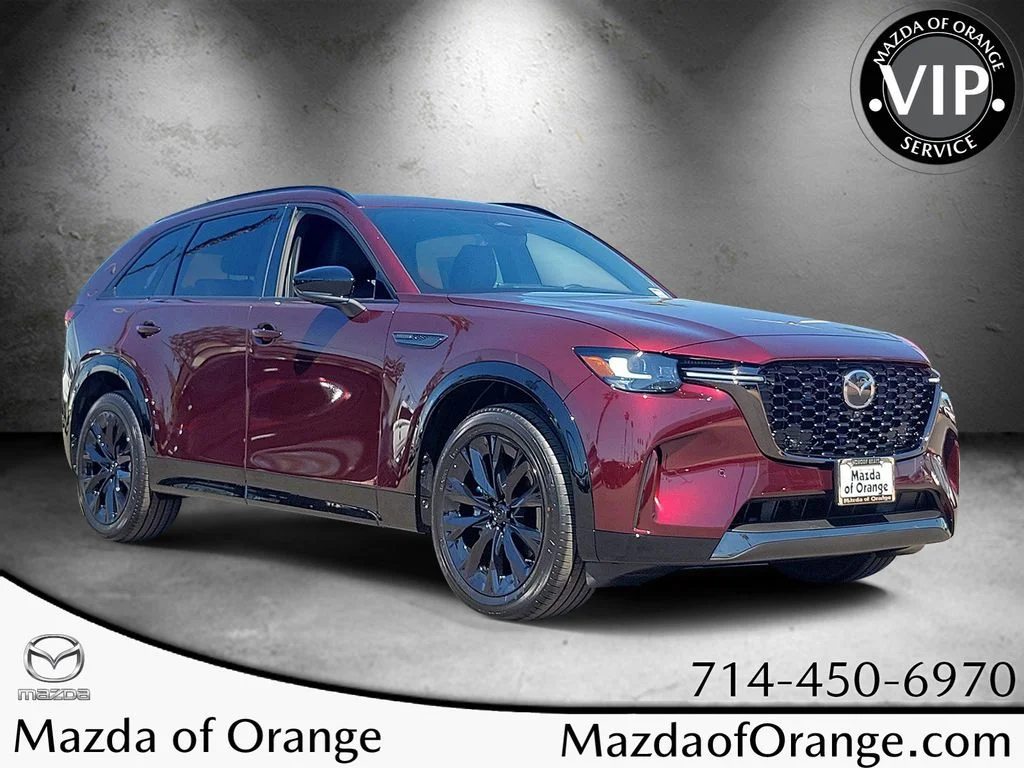 New 2026 Mazda CX-90 3.3 Turbo S Premium Sport AWD SUV in Orange