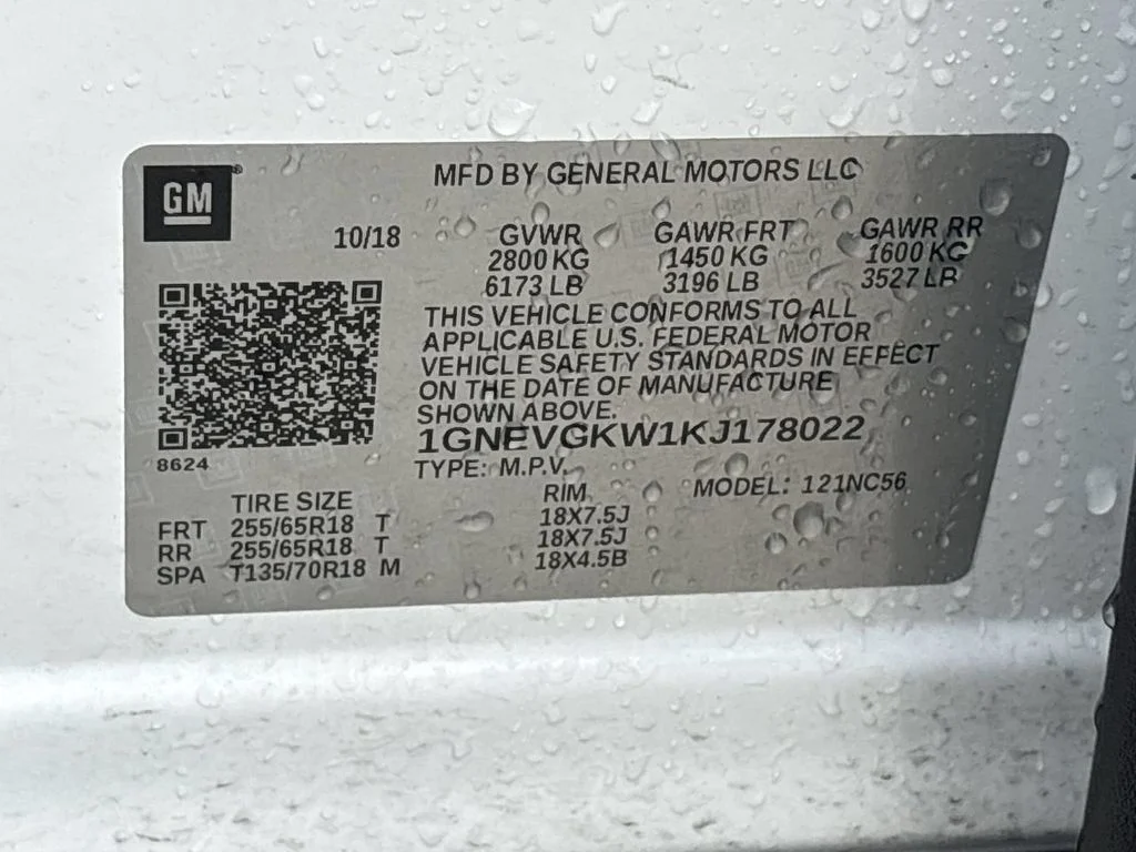 Certified Used 2019 White Chevrolet LT image 15