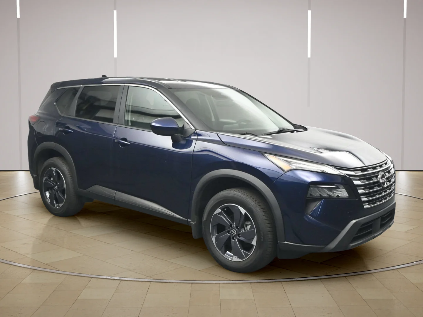 Certified Used 2025 Deep Ocean Blue Pearl Nissan SV image 1