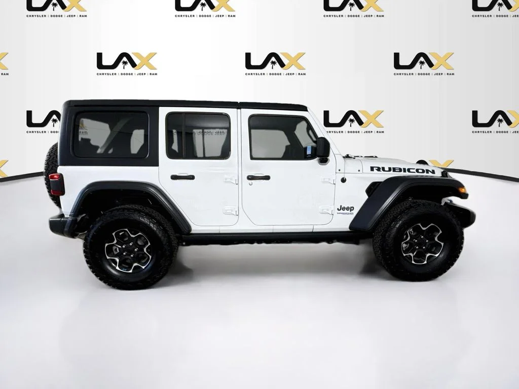 Used 2022 White Jeep Unlimited Rubicon 4xe image 8