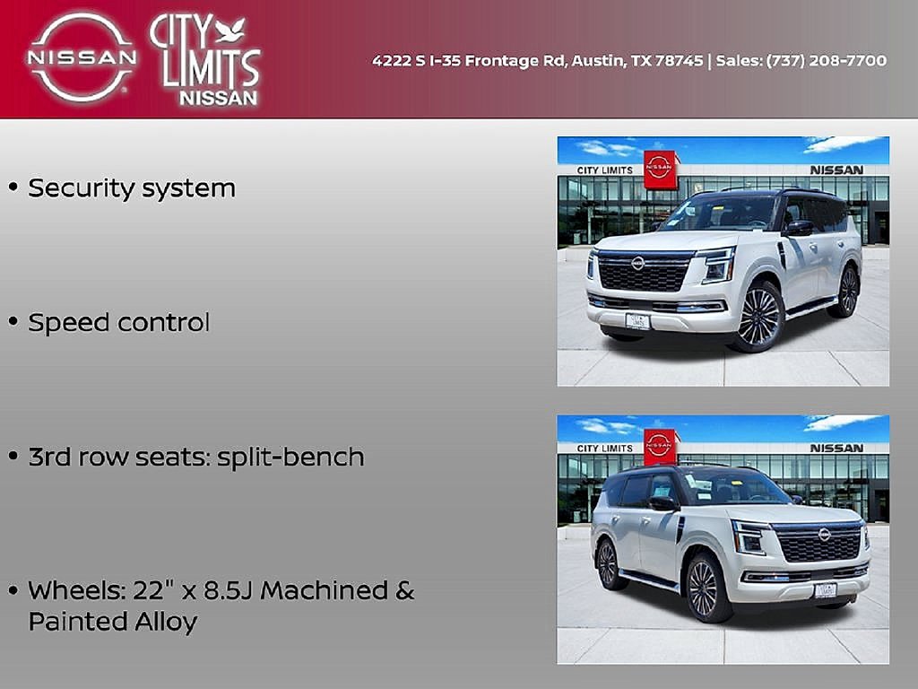 New 2026 Everest White TriCoat / Super Black Two-tone Nissan Platinum Reserve image 27