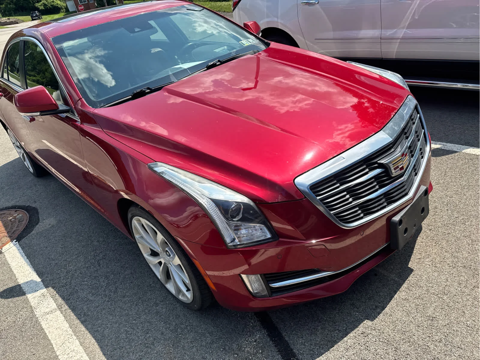 Used 2016 Red Obsession Tintcoat Cadillac Premium Collection AWD image 7