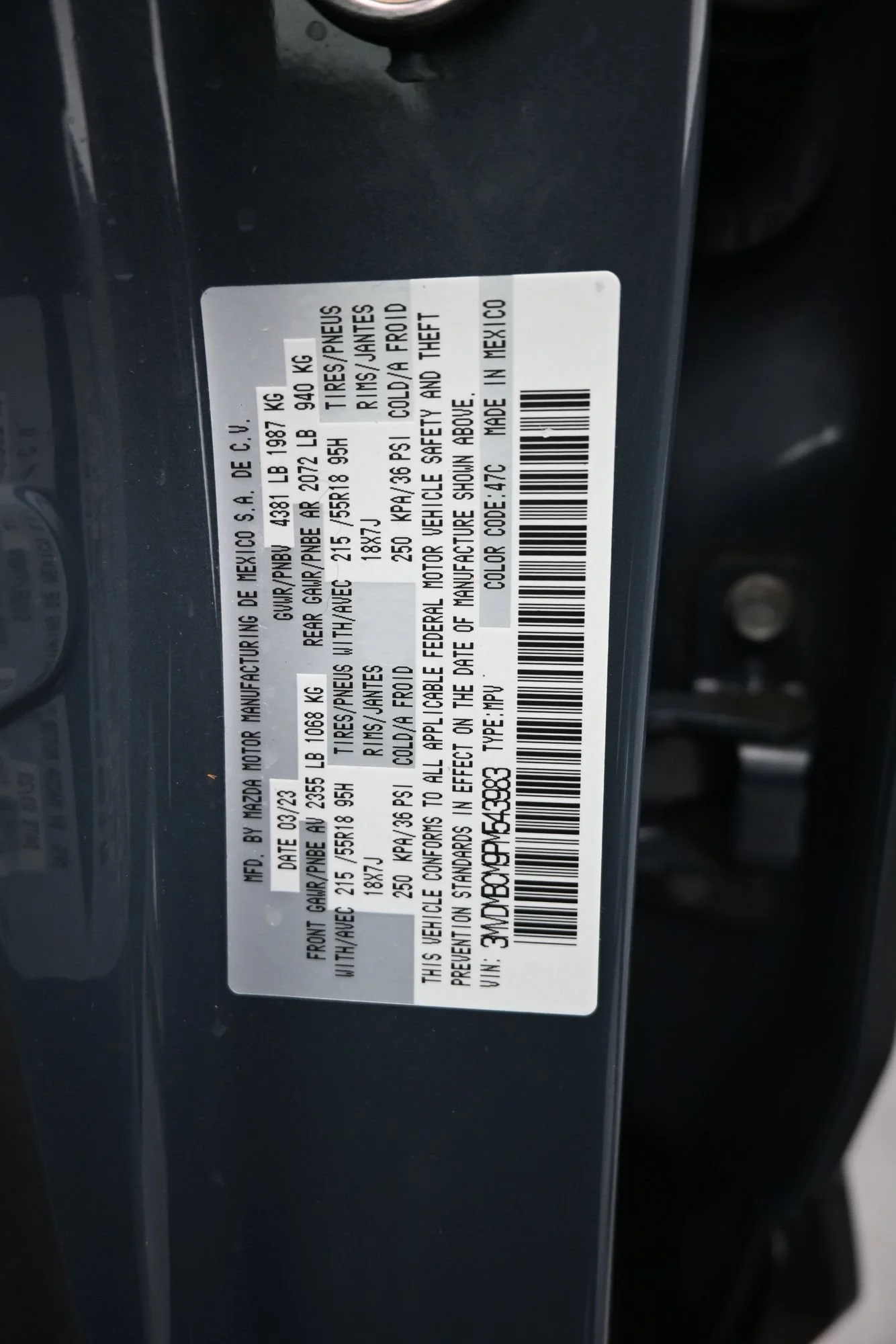 Used 2023 Polymetal Gray Metallic Mazda 2.5 S Carbon Edition image 24