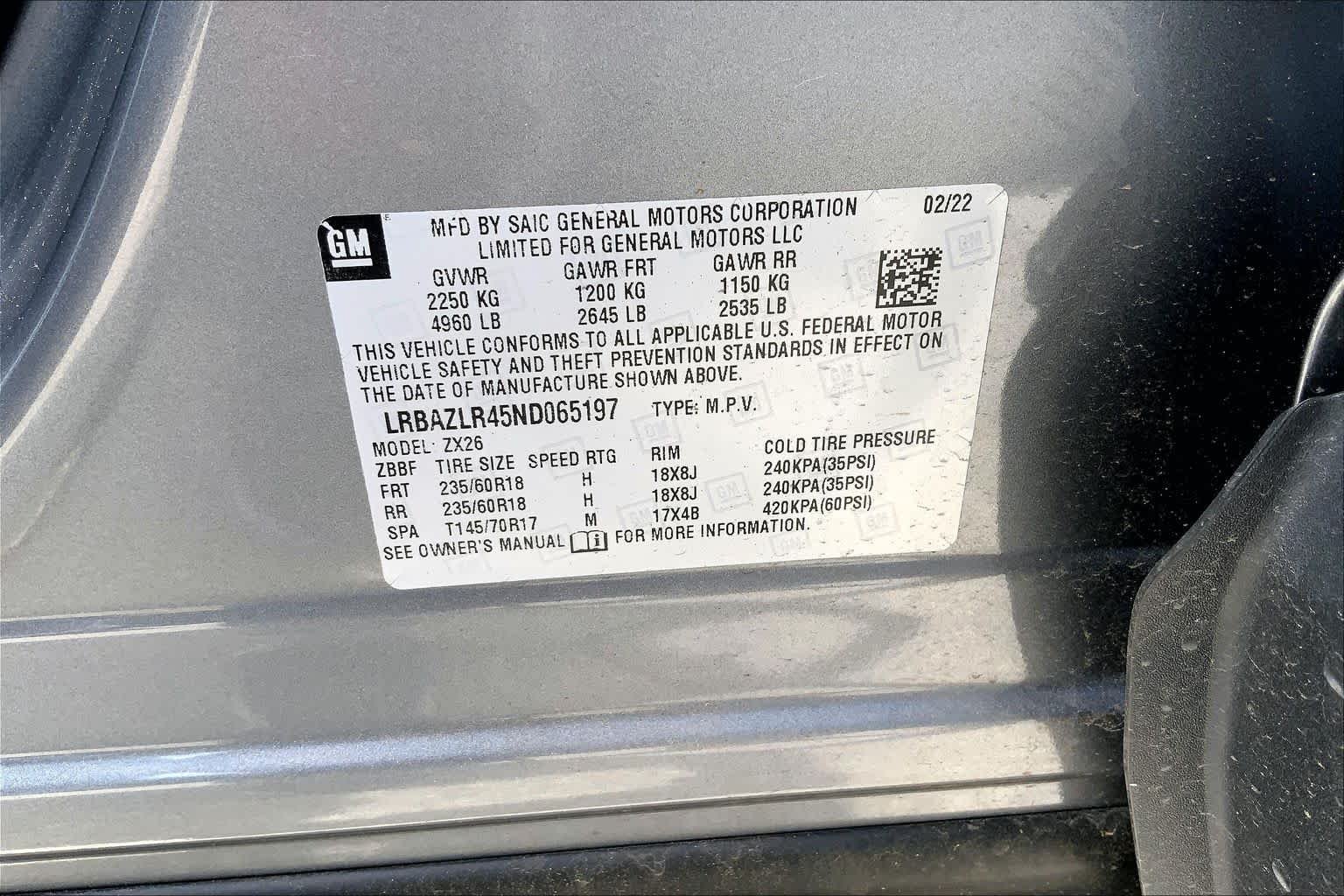 Used 2022 Satin Steel Metallic Buick Preferred image 35