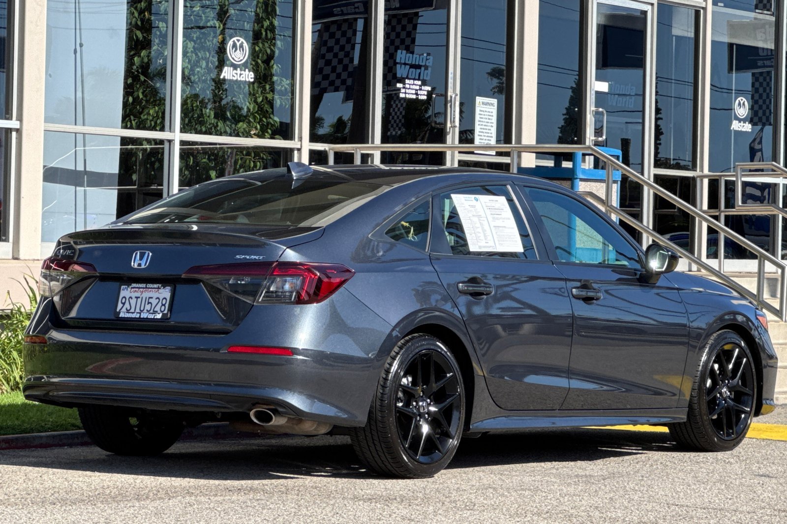 Certified Used 2025 Meteorite Gray Metallic Honda 4D SPORT image 4