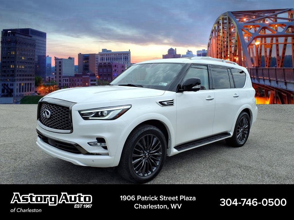 Used 2022 Moonstone White INFINITI PREMIUM SELECT image 7