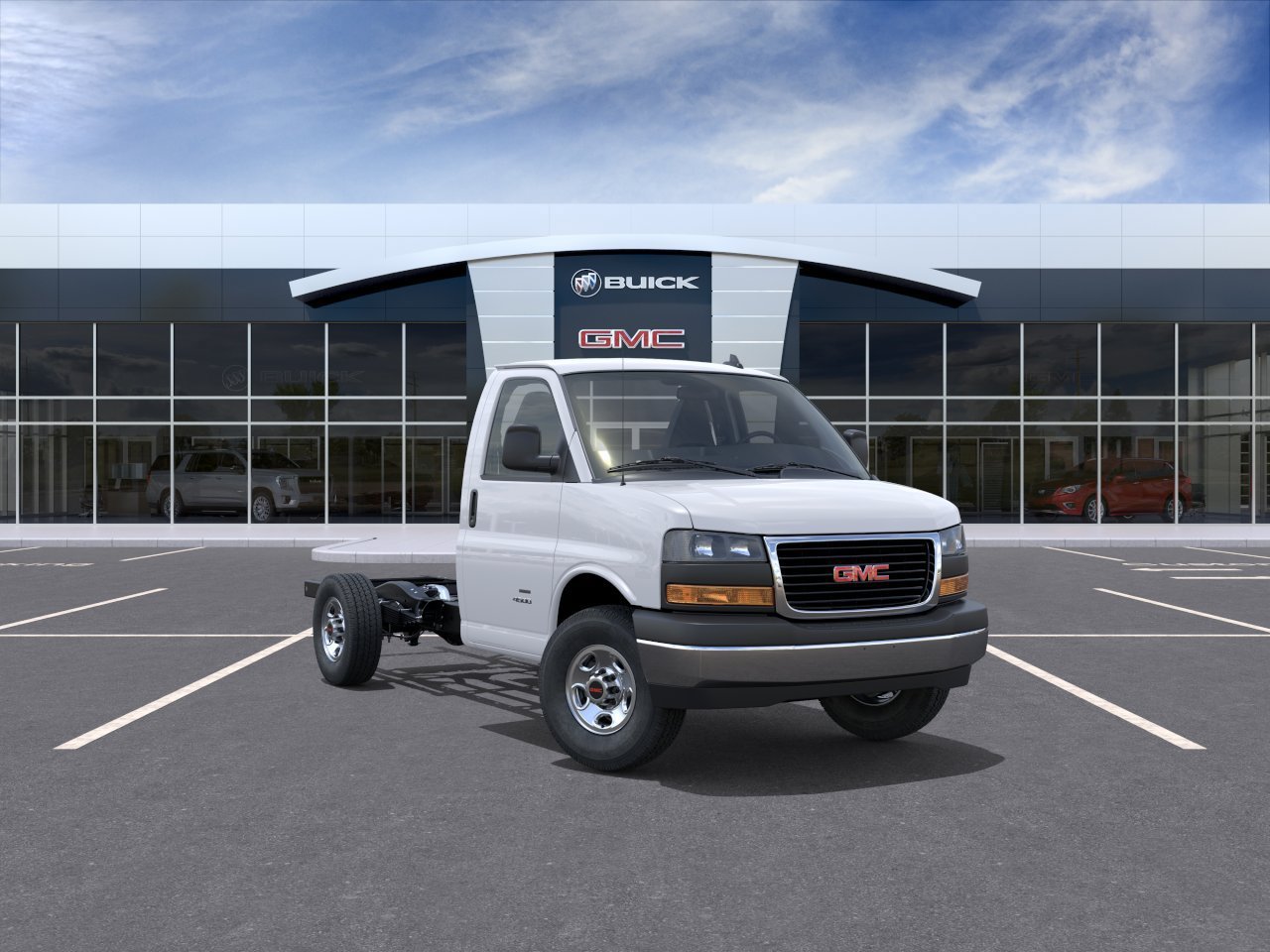 New 2025 Summit White GMC 1WT image 1