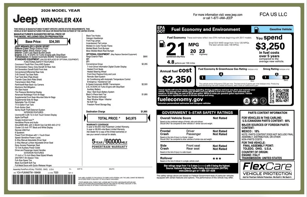 Used 2026  Jeep Sport image 2