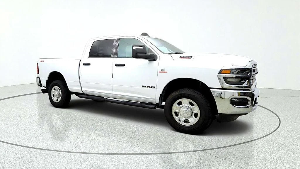 Used 2025 Bright White Clearcoat Ram Tradesman 4x4 Crew Cab 6