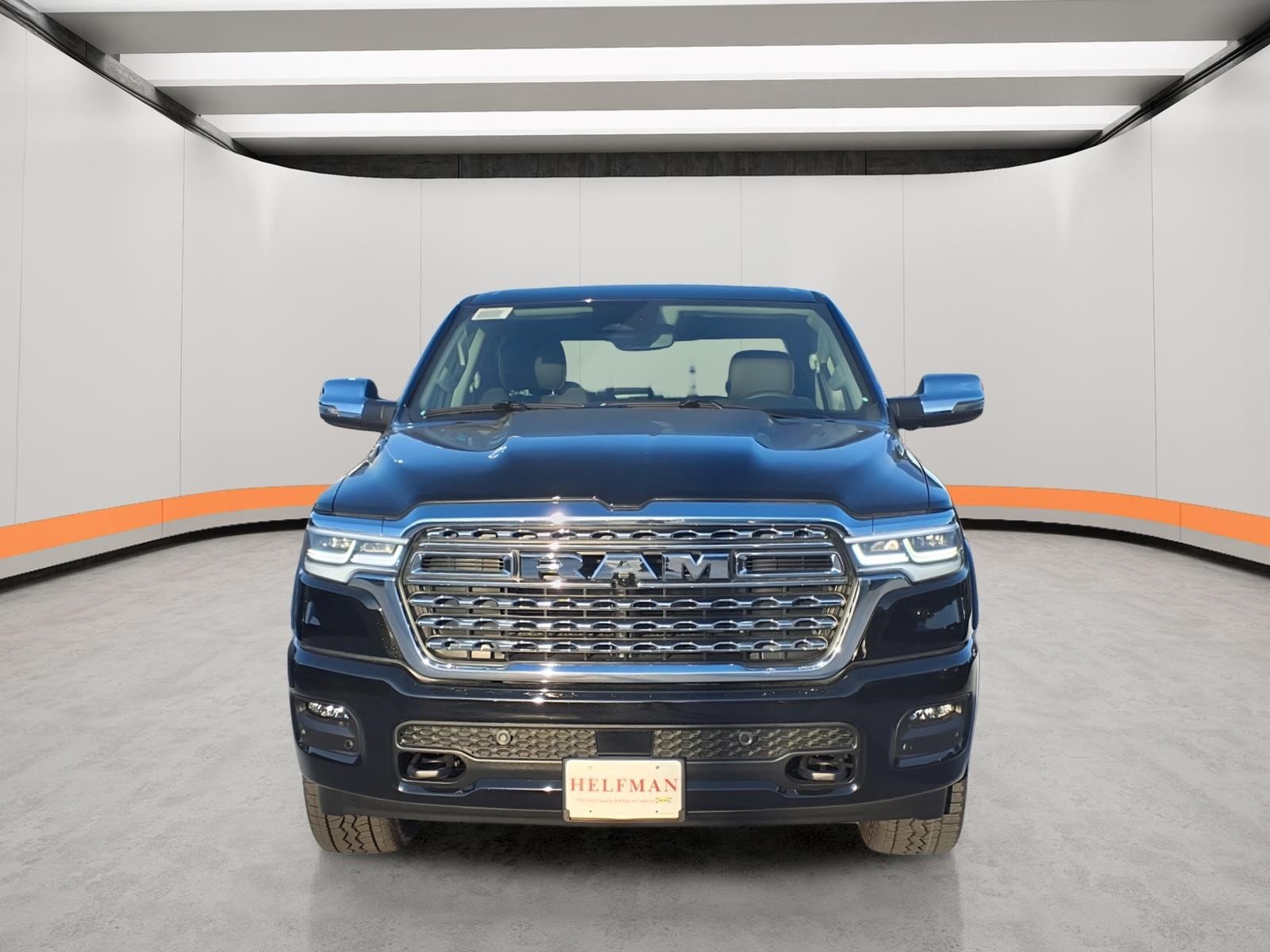 New 2026 Diamond Black Crystal Pearl-Coat Exterior Paint RAM Longhorn image 2