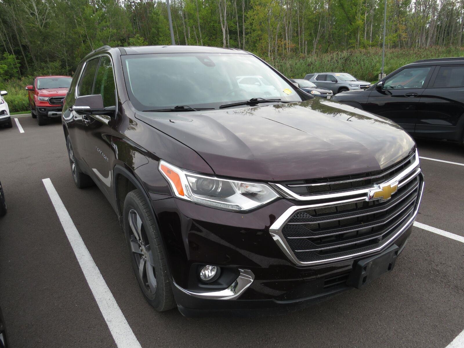 Used 2021 Black Cherry Metallic Chevrolet LT Leather image 2