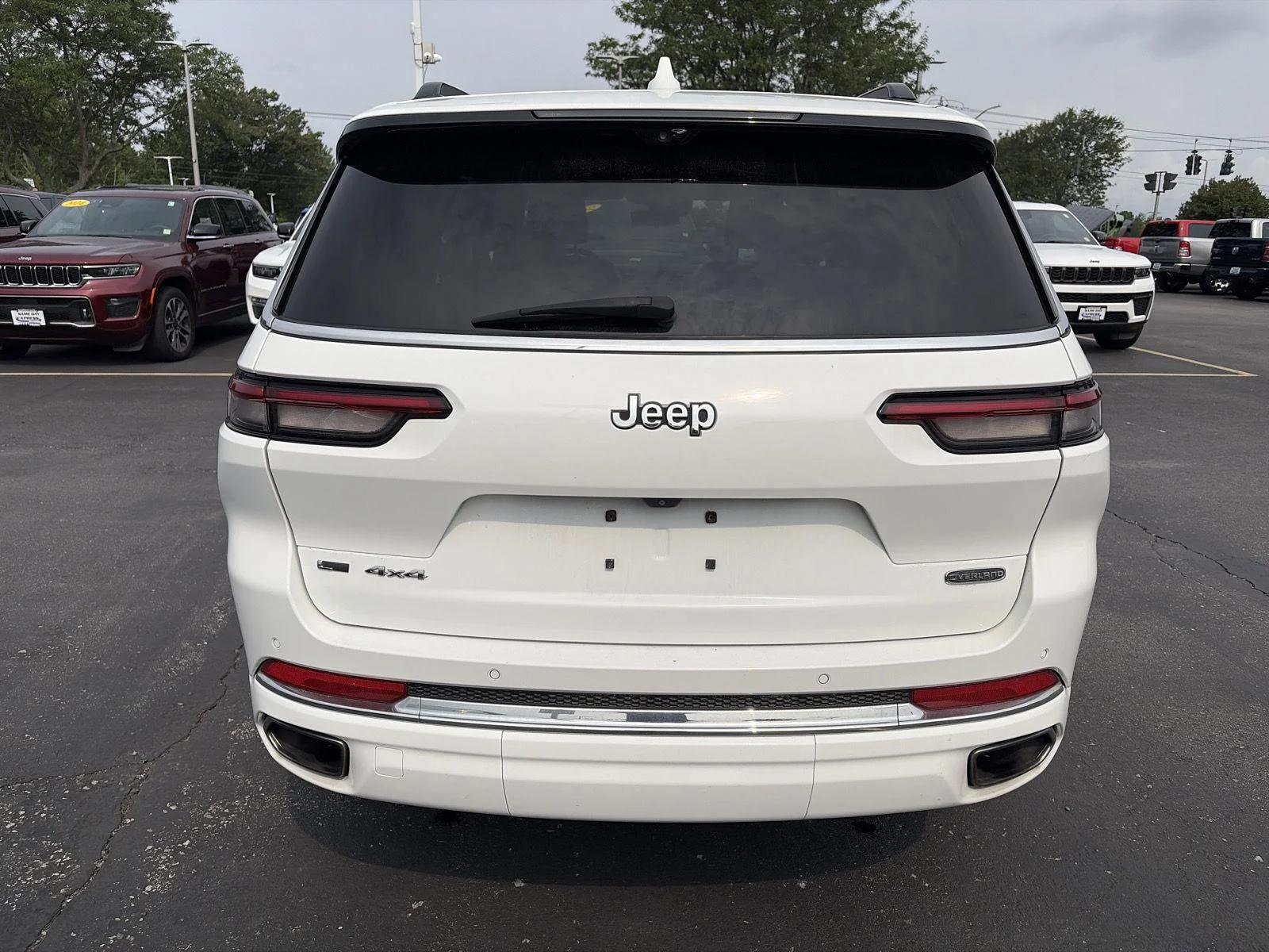 Used 2021 Bright White Clearcoat Jeep Overland image 6