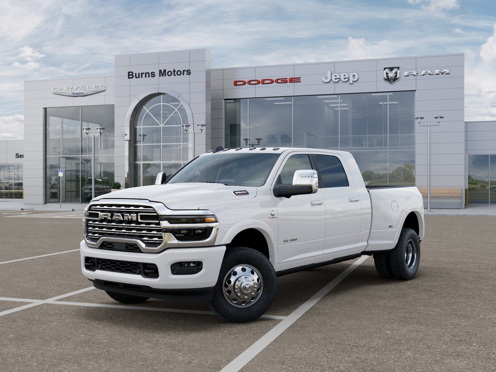 New 2026 Bright White Clear-Coat Exterior Paint RAM Longhorn Dually image 27