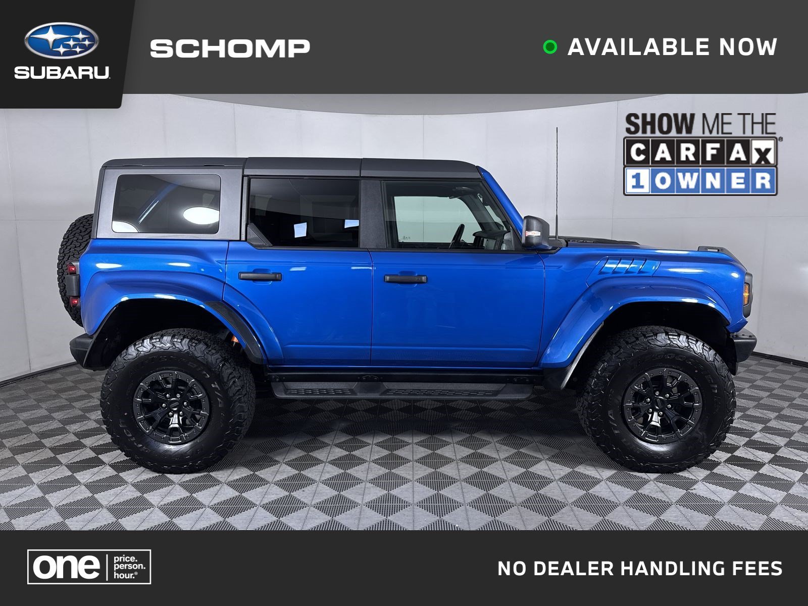Used 2024 Velocity Blue Metallic Ford Raptor image 1