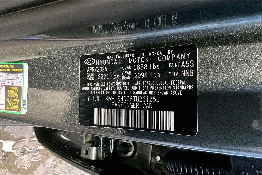 New 2026 Amazon Gray Hyundai SEL Sport image 16