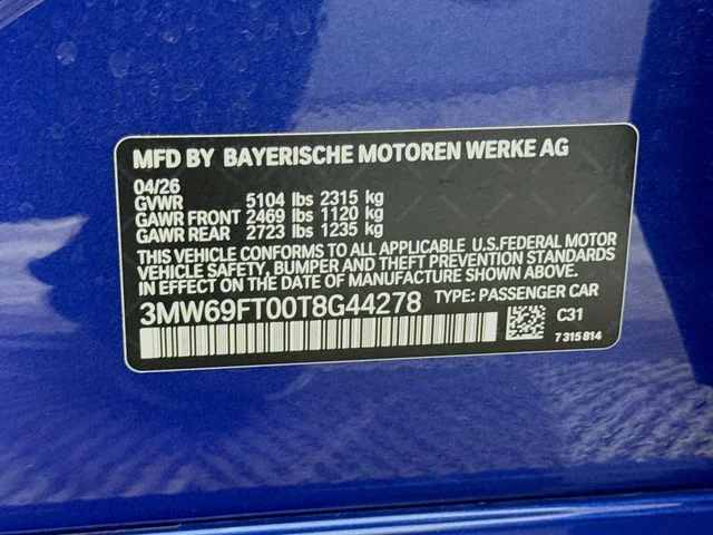 New 2026 Blue BMW M340i xDrive image 34