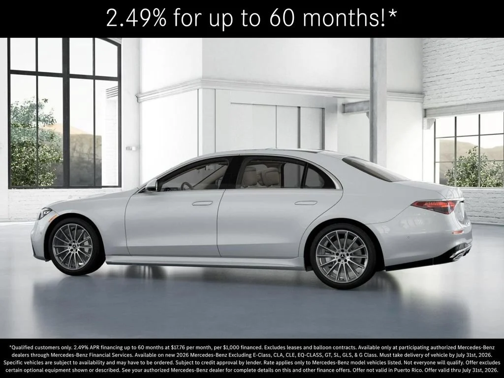 New 2026 MANUFAKTUR Moonlight White Metallic Mercedes-Benz S 500 image 74