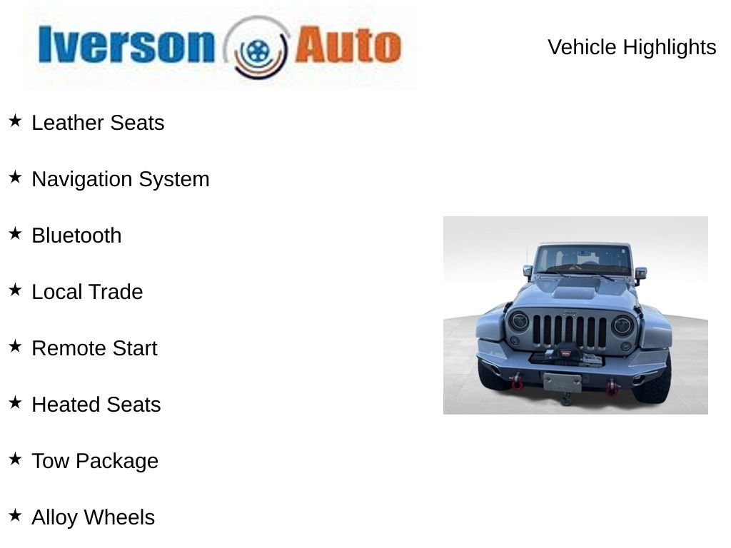 Used 2014 Jeep Wrangler Unlimited Sahara with VIN 1C4BJWEGXEL123910 for sale in Huron, SD