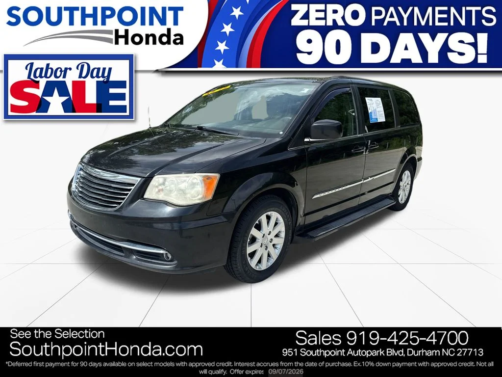 Used 2013 Brilliant Black Crystal Pearl Chrysler Touring image 3