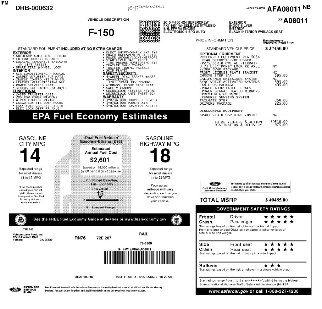Used 2010 Silver Ford FX4 image 13