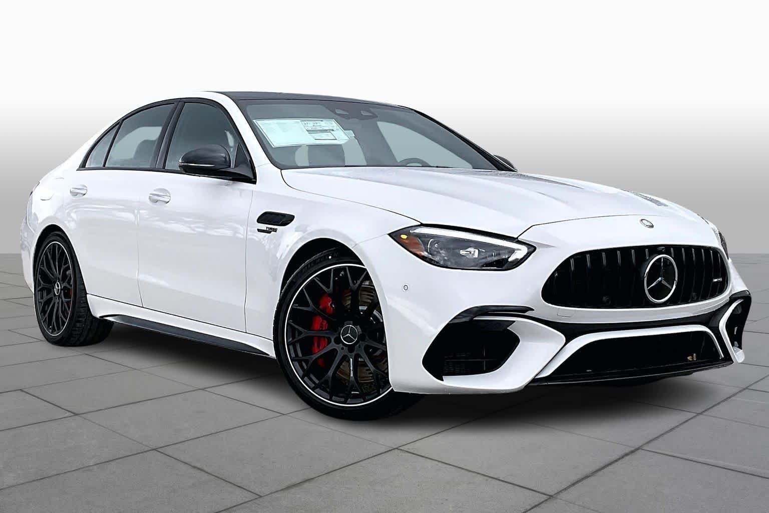 New 2026 MANUFAKTUR Moonlight White Metallic Mercedes-Benz AMG® C 63 S E Performance Sedan image 17