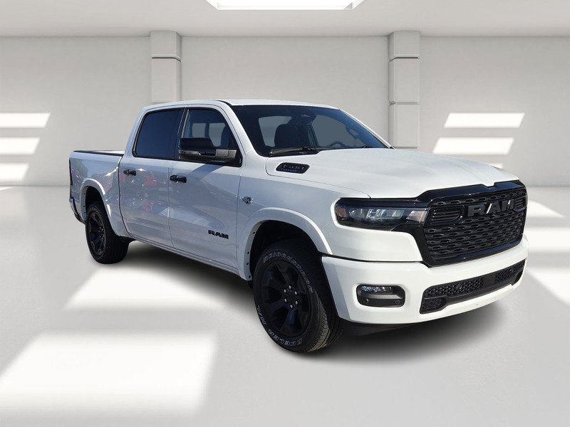 New 2026 Bright White Clear-Coat Exterior Paint RAM BIG HORN 4X4 CREW CAB 5
