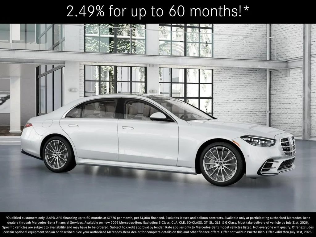 New 2026 MANUFAKTUR Moonlight White Metallic Mercedes-Benz S 500 image 55