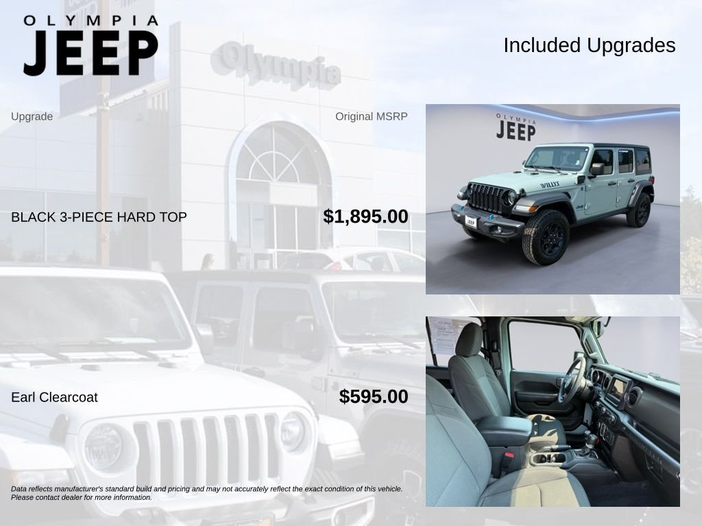 Used 2023 Gray Jeep Willys 4xe image 4