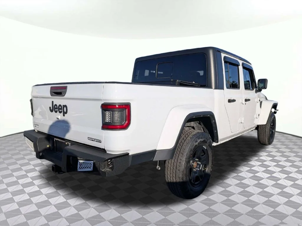 Certified Used 2021 Bright White Clearcoat Jeep Sport image 3