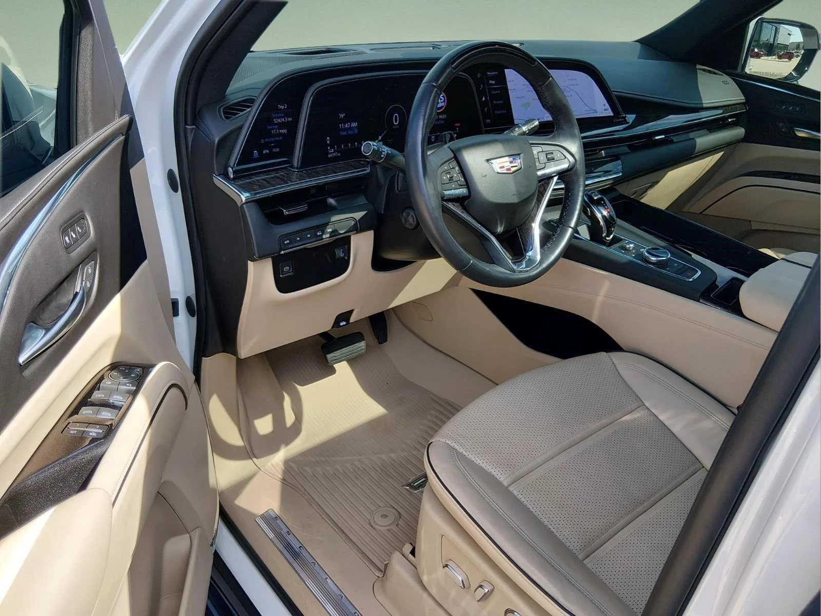 Used 2023 Crystal White Tricoat Cadillac 4WD Premium Luxury image 15