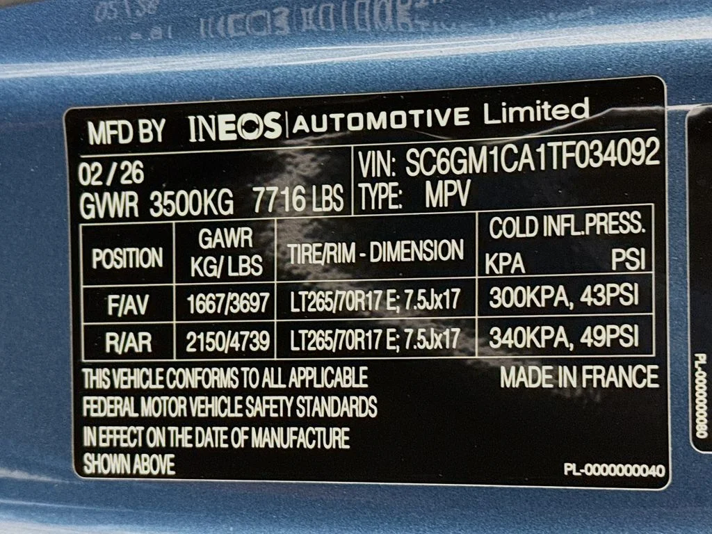 New 2026 Shale Blue Metallic INEOS  image 26