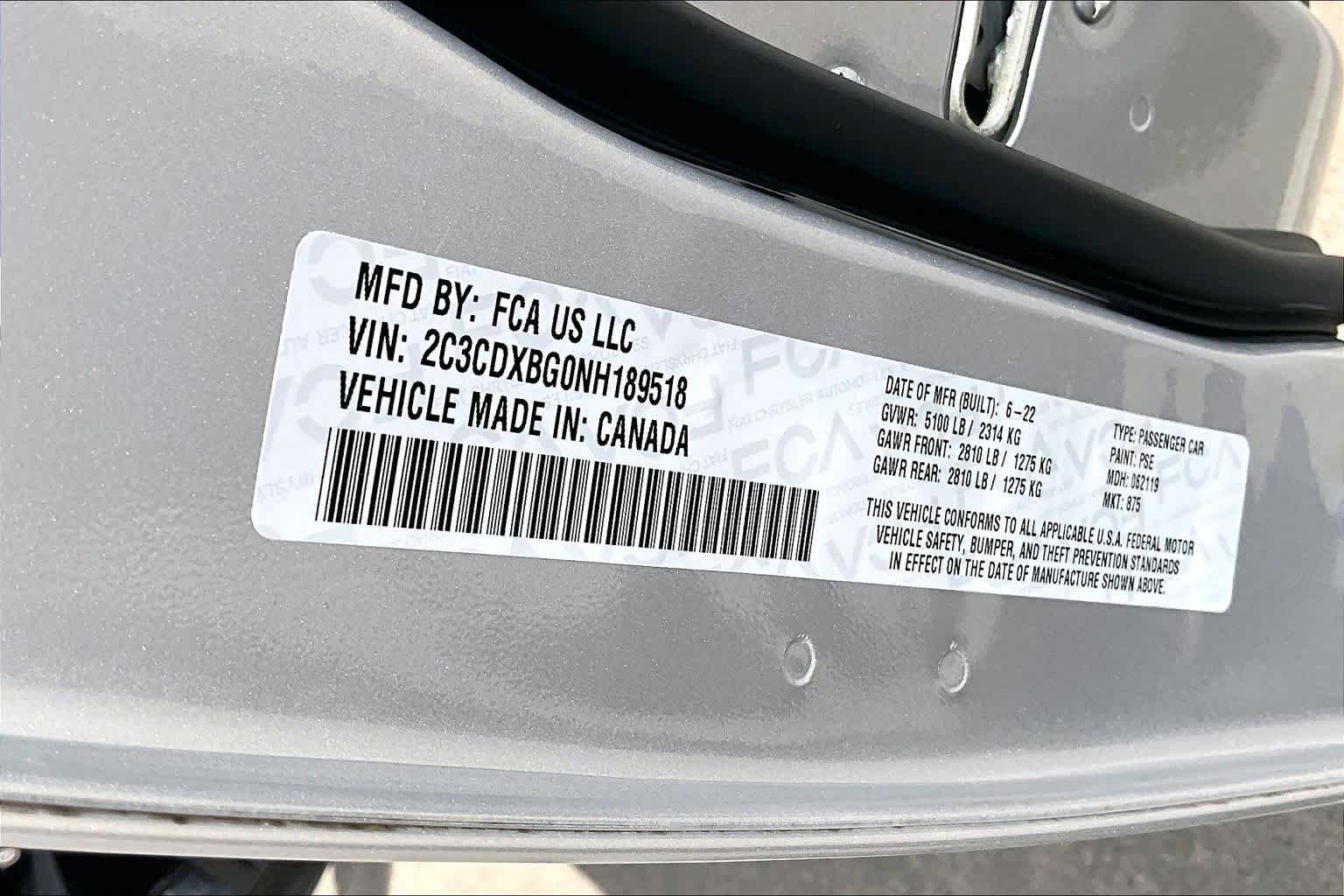 Used 2022 Triple Nickel Clearcoat Dodge SXT image 33